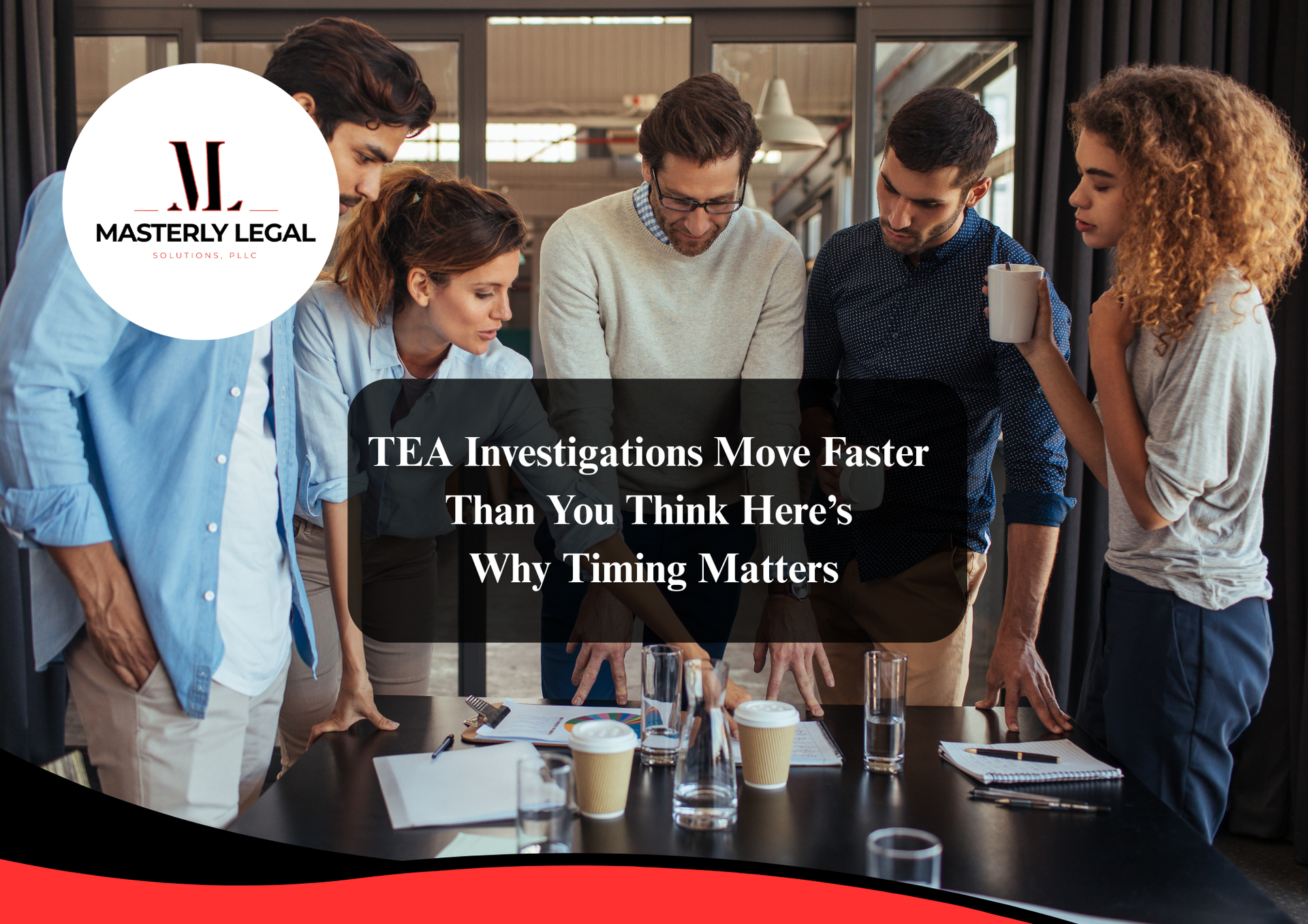 Experienced attorneys in Arlington TX meeting with clients.