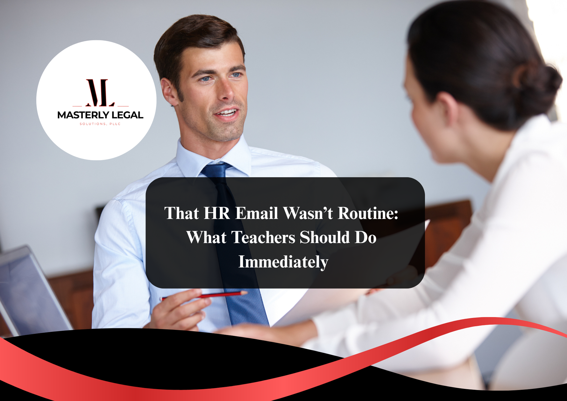 Paid administrative leave notice.