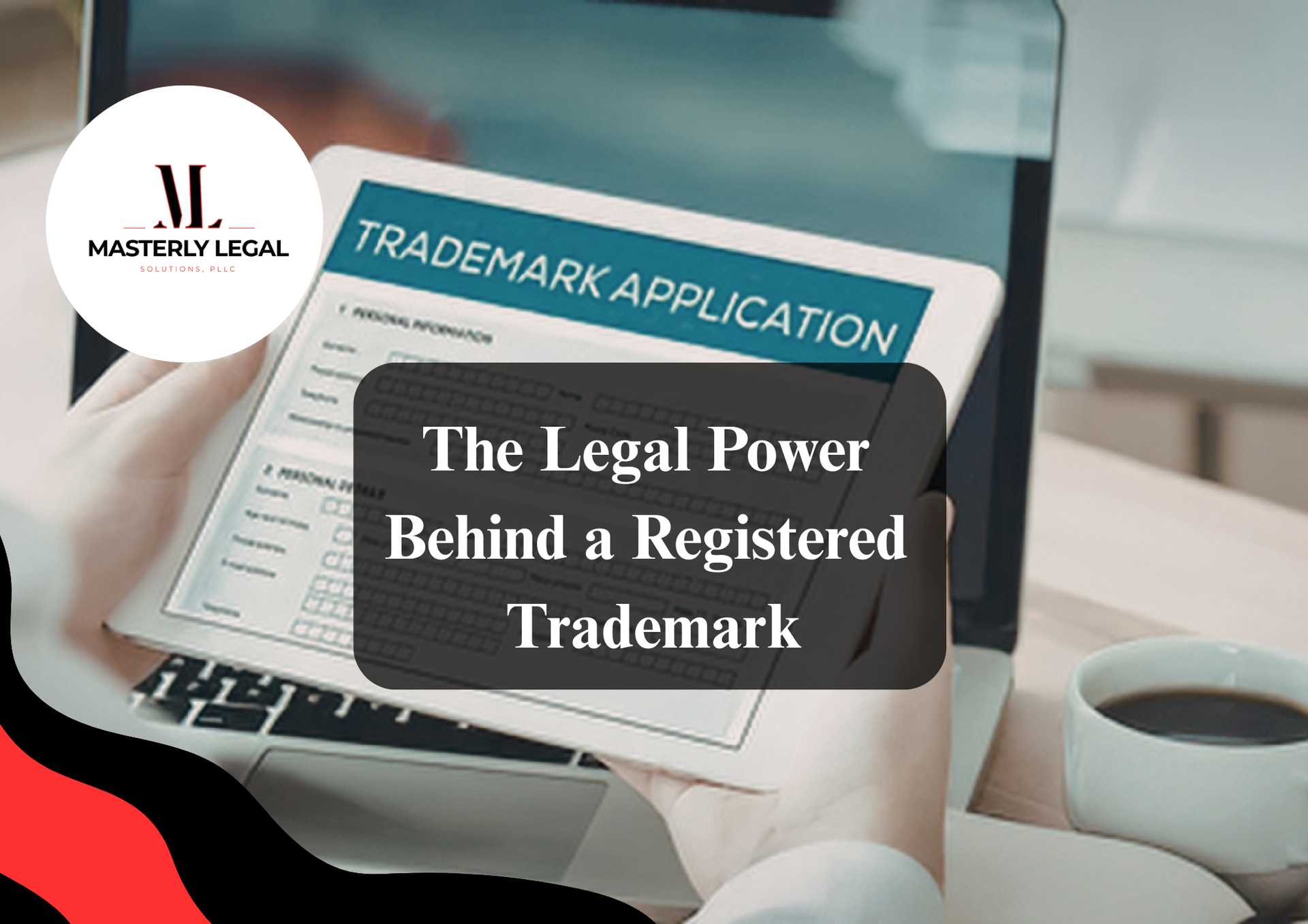 Trademark law firm team meeting with clients.