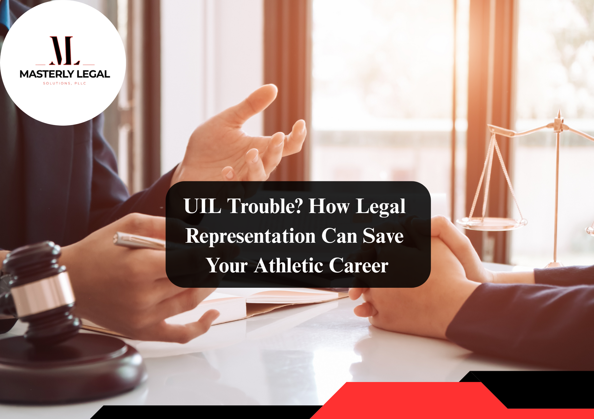 Sports law attorney advising a professional athlete