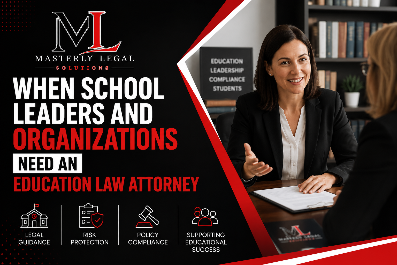 Education law attorney advising school leaders on policies and compliance.