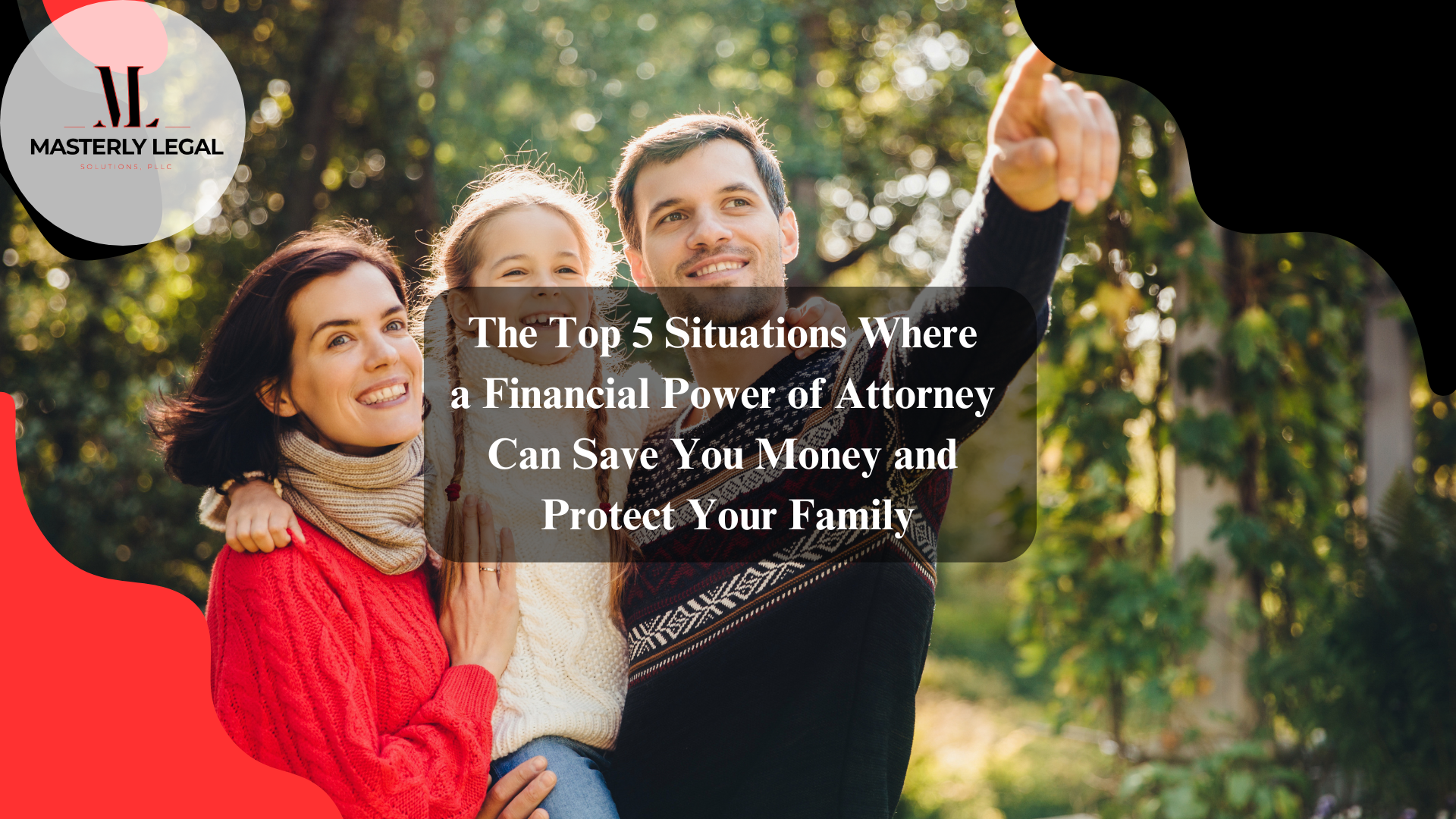 Document illustrating power of attorney for financial matters