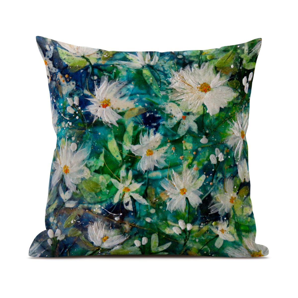 Bloomin' Turquoise luxury cushion