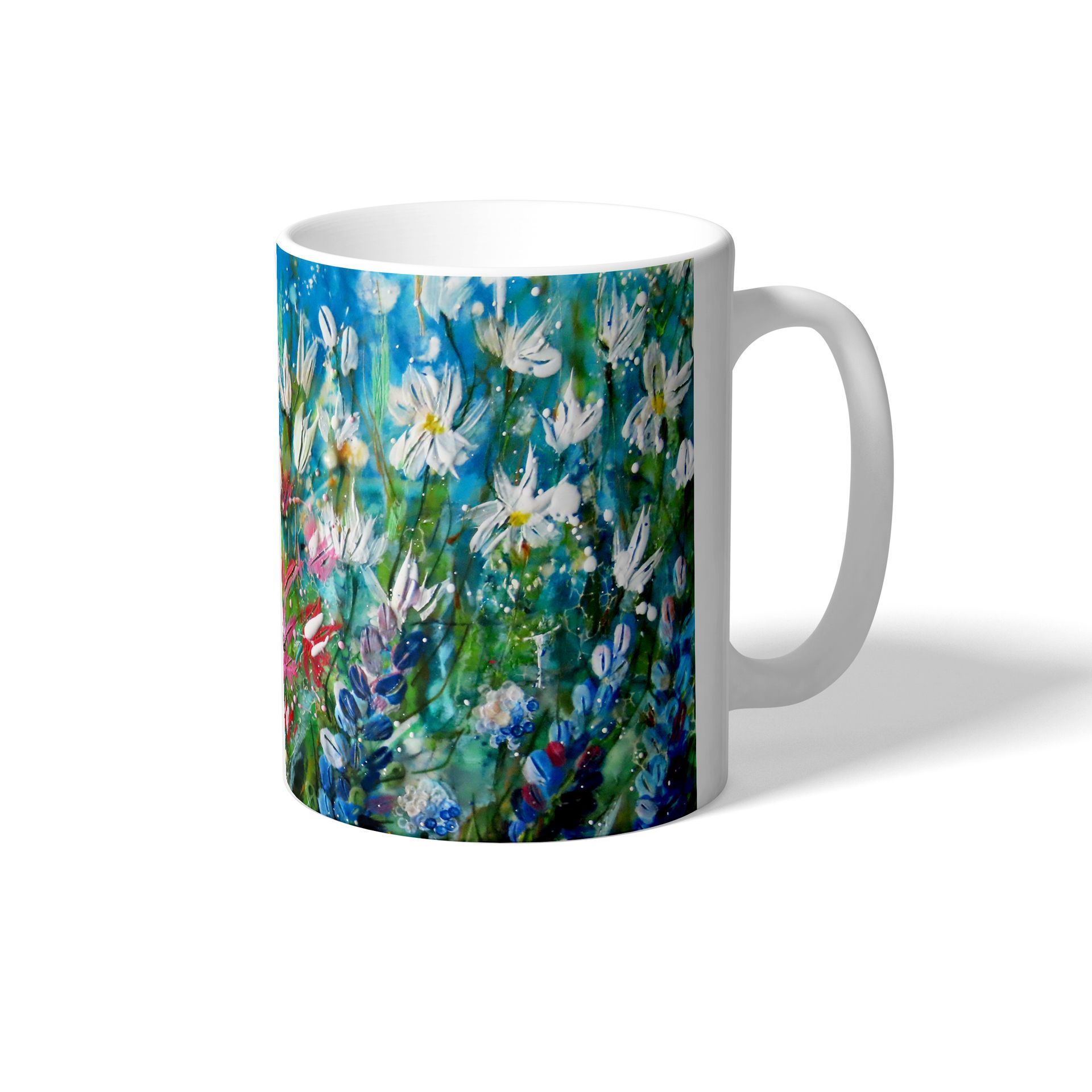 Bloomin' Blue Ceramic Mug