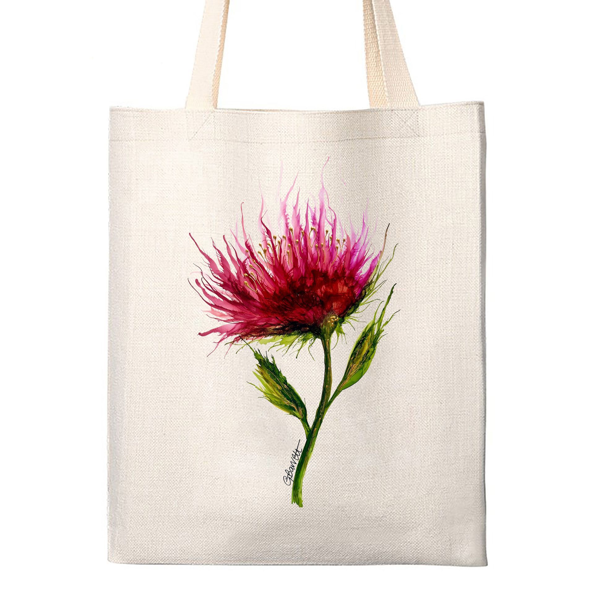 Pink Beauty Linen Bag