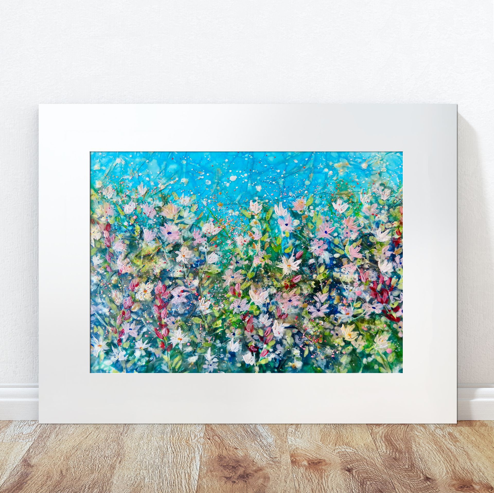 Elysian Meadow landscape A3 print in mount