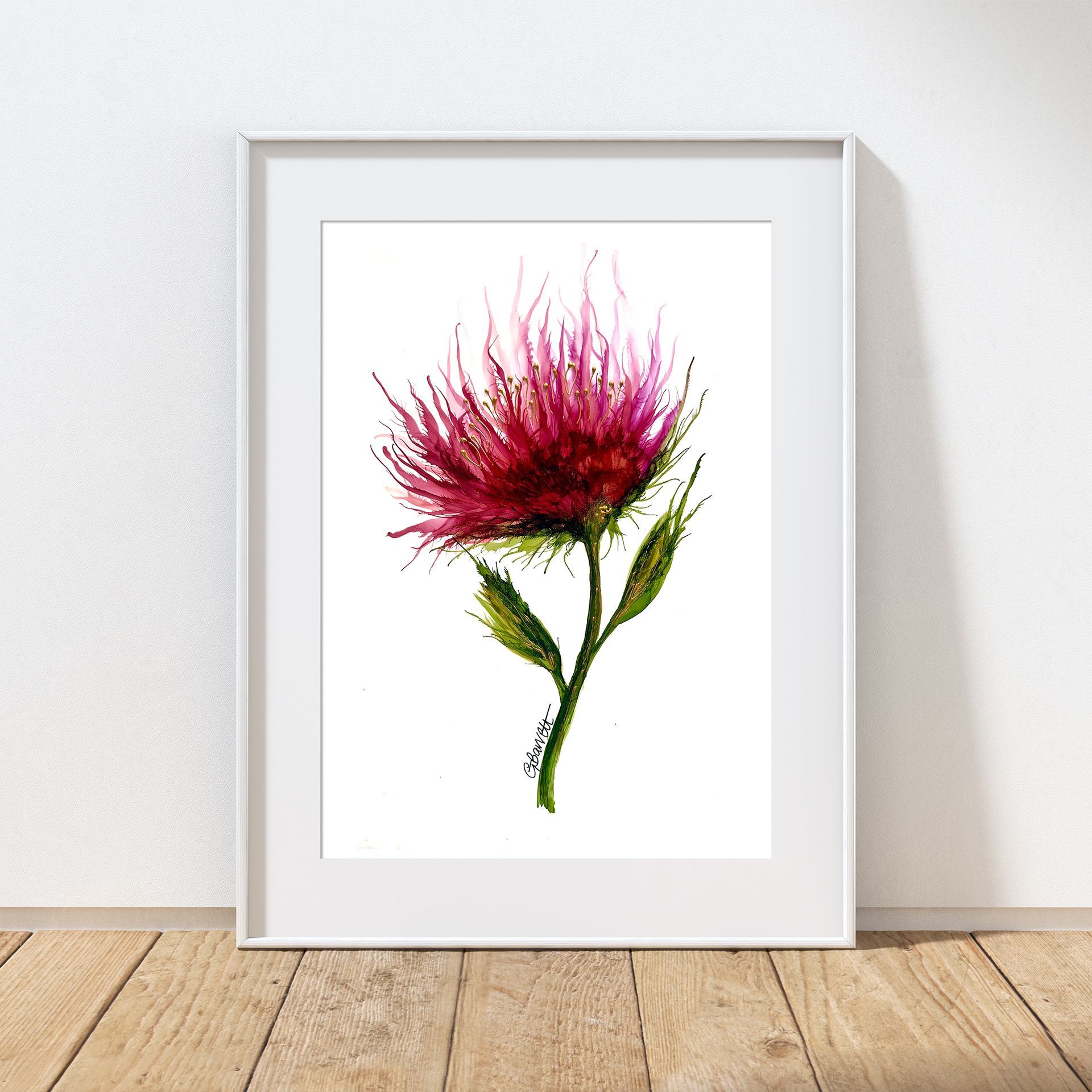 Pink Beauty A4 print in mount