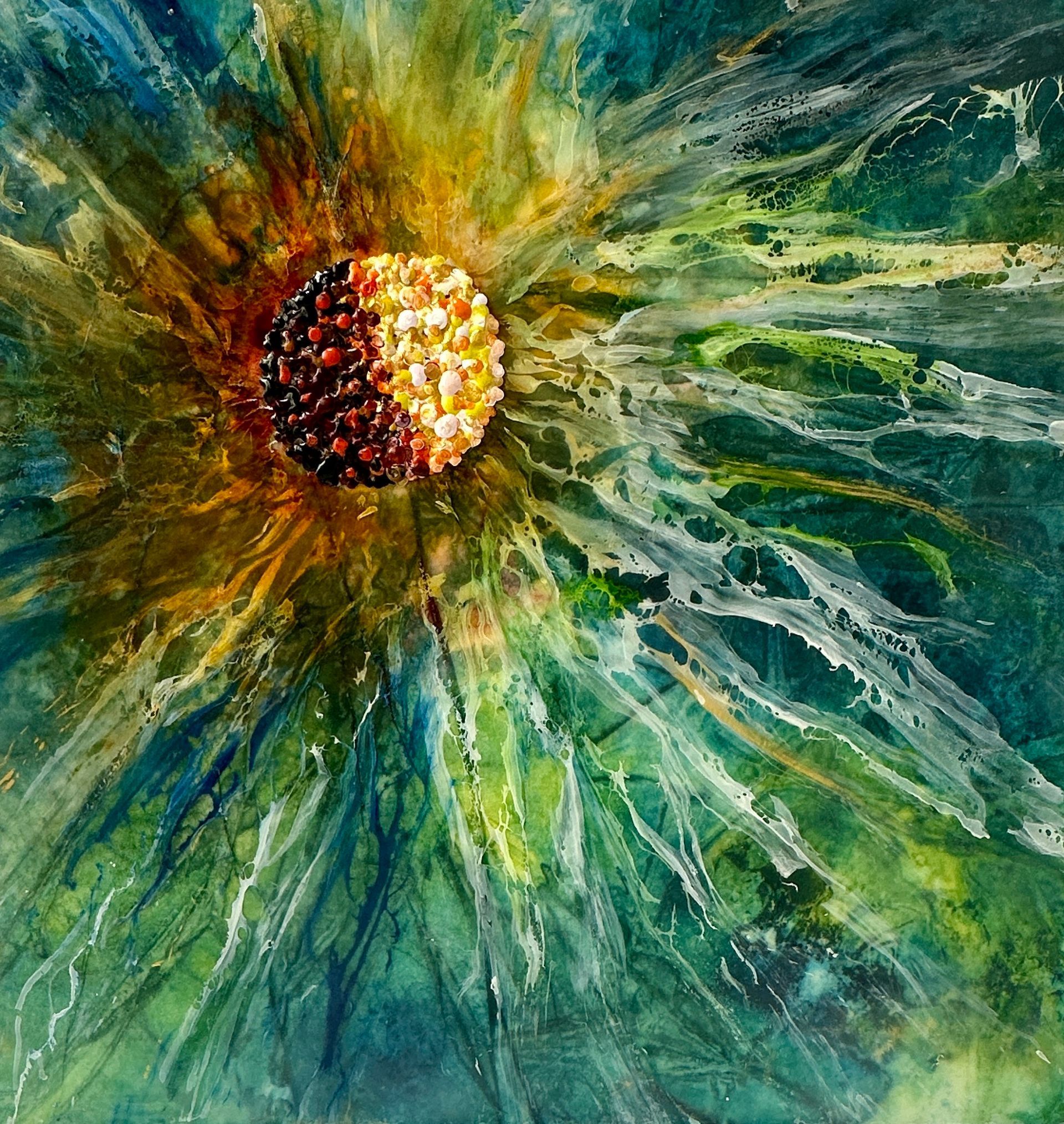 Shadow Bloom Art print in mount