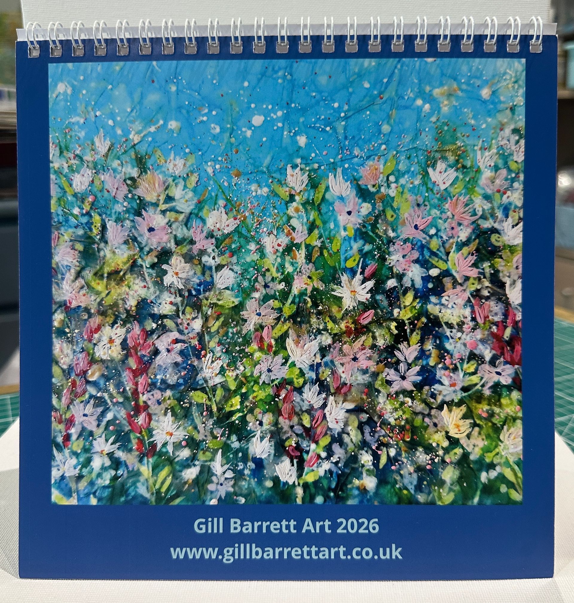 Gill Barrett Art Desk Calendar 2026