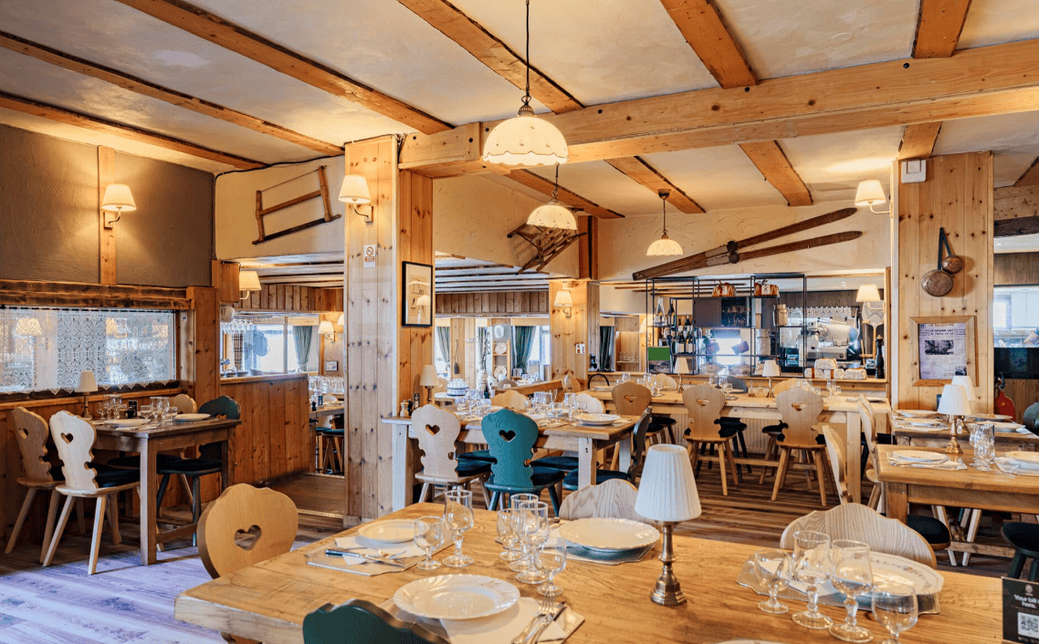 An image of the Alberto restaurant in Tignes Val Claret