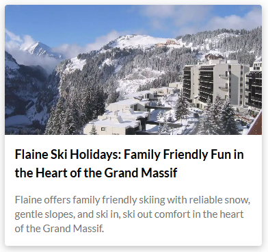 An image of our Flaine blog post