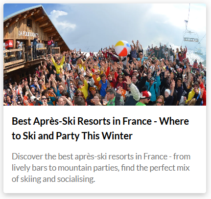 An image snippet of our Apres ski blog