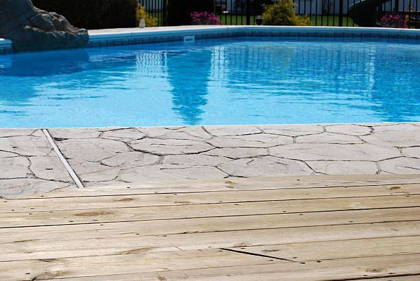 Concrete pool decks