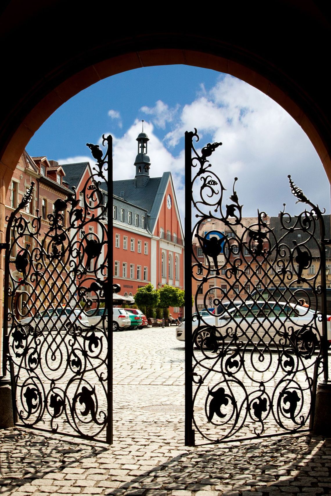 Blick auf den Kahlaer Markt