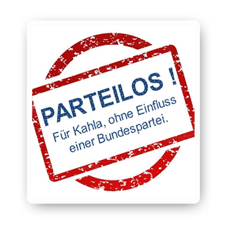 Freie Wähler Kahla  - Parteilos für Kahla, ohne Einfluss einer Bundespartei.