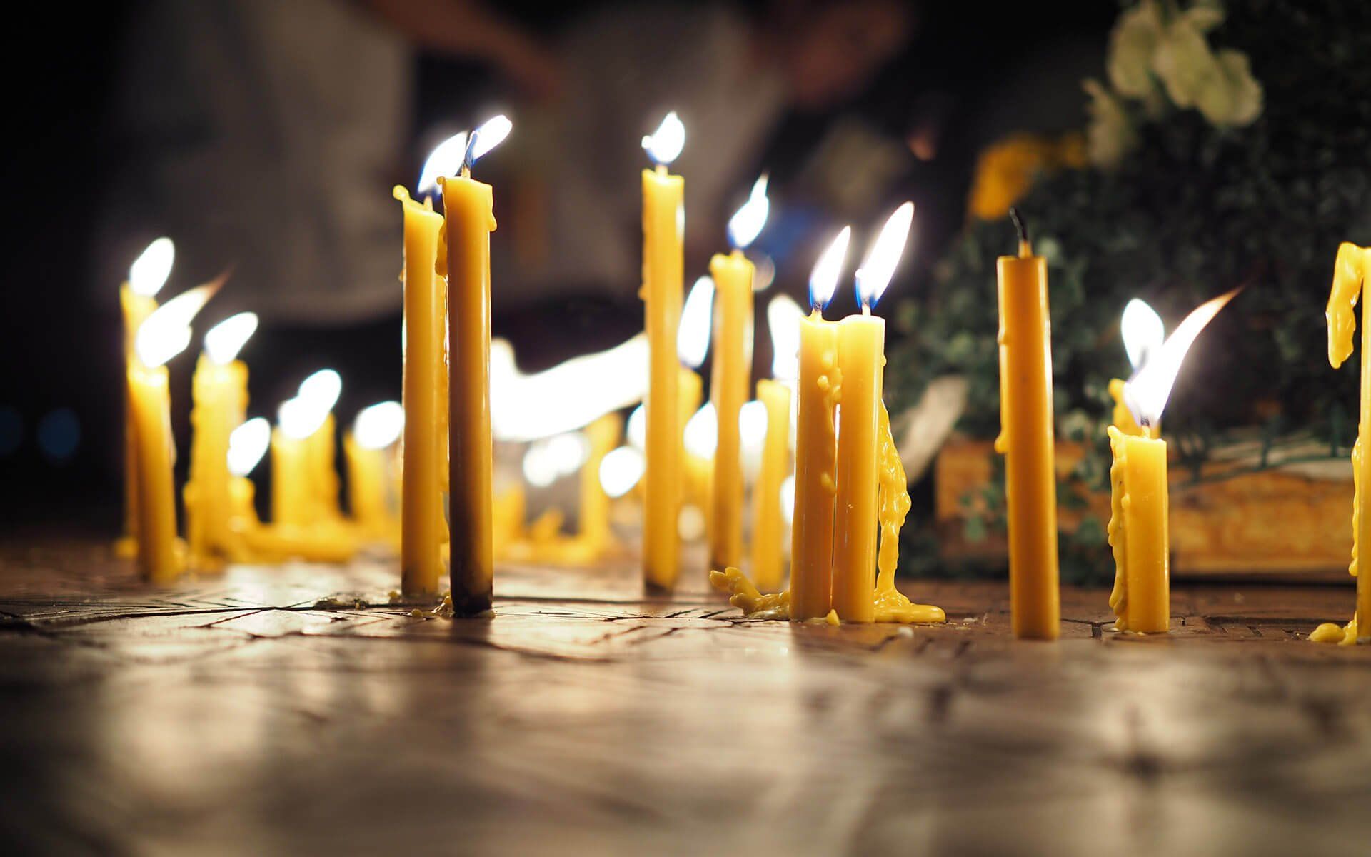 candele per veglia