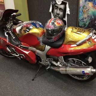 Custom airbrushed Steelers motorcycle - Greg's Airbrushing