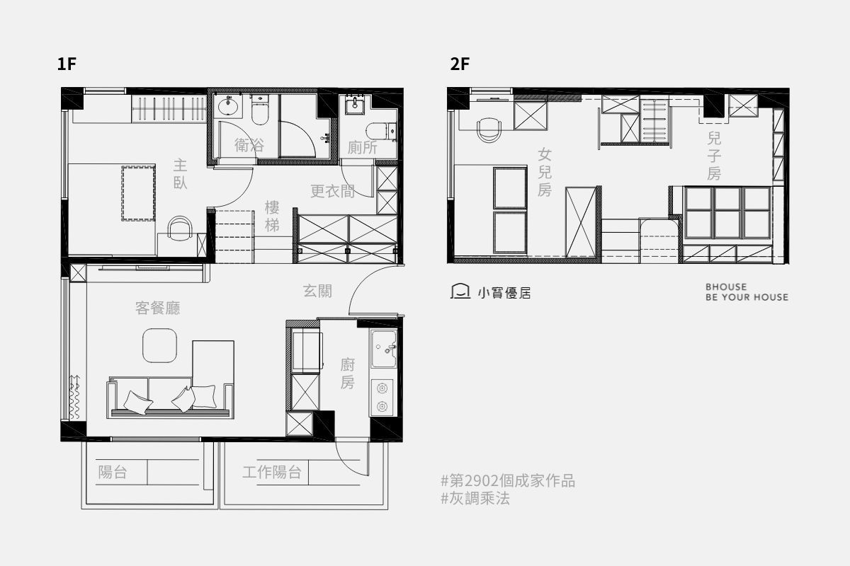 平面配置圖 小寶優居室內設計平面配置圖