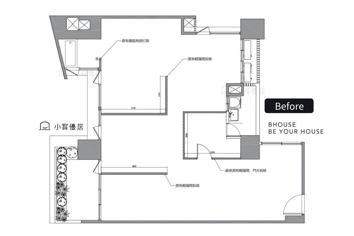 平面配置圖 小寶優居室內設計平面配置圖