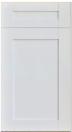 Frameless White Shaker