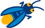Blue and yellow insect — Ames, IA — Ames Community Preschool Center (ACPC)