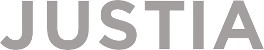 The word justia is written in gray on a white background.