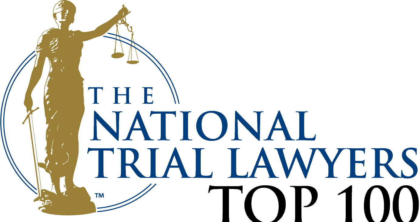 A logo for the national trial lawyers top 100