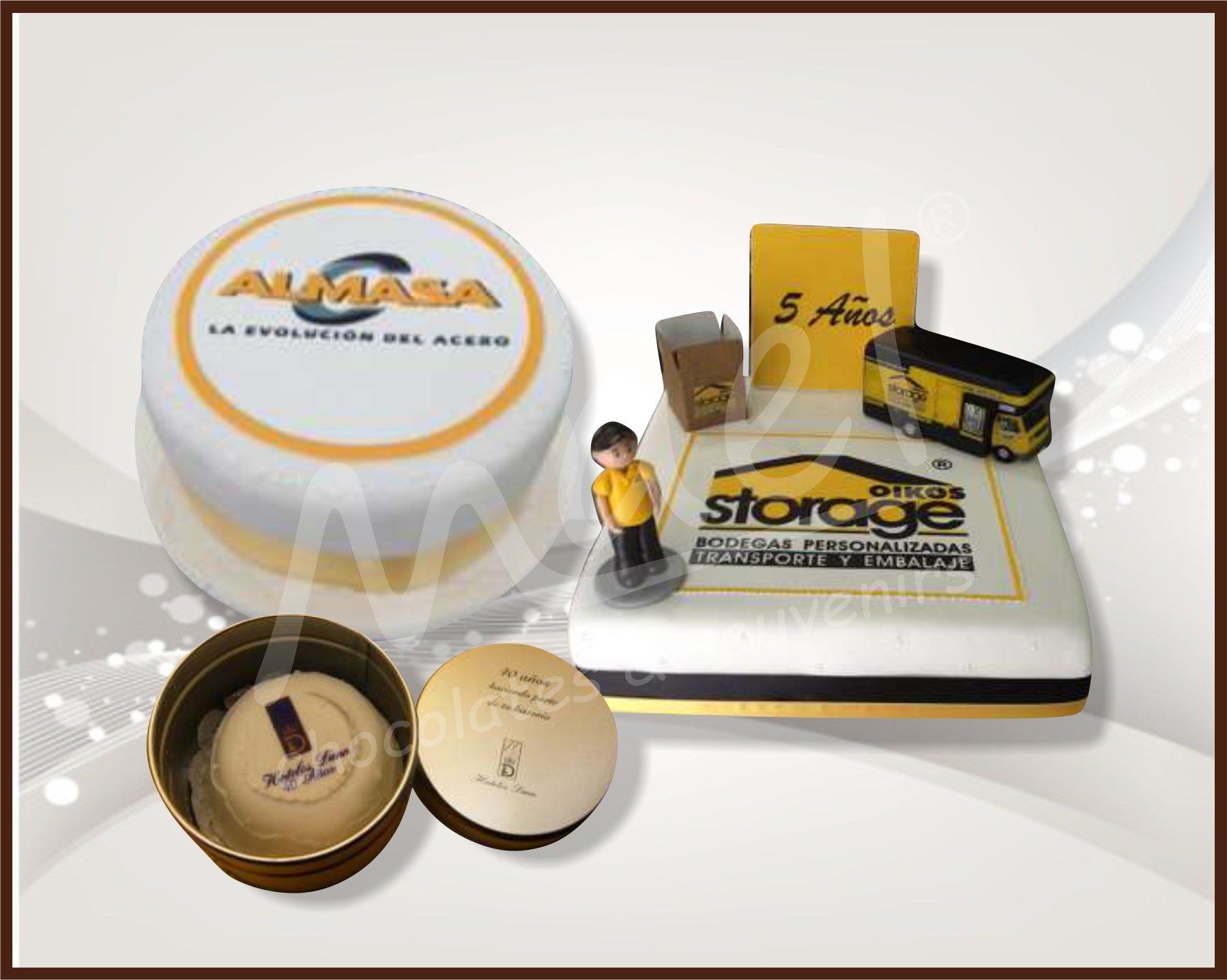 Mael Chocolates & Souvenirs, tortas y cupcakes personalizadas, para toda ocasión en Bogotá. Tortas Corporativas.