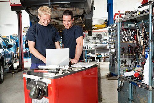 Diagnostic equipment used by mechanics for maintenance of cars