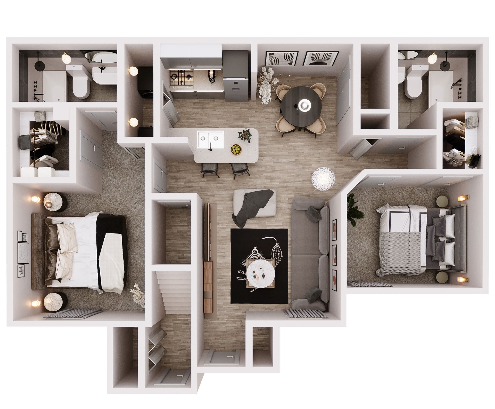 Floor Plan - 2 Bed | 2 Bath