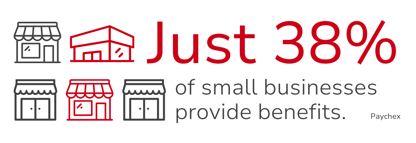 Graphic: Shops illustration with text