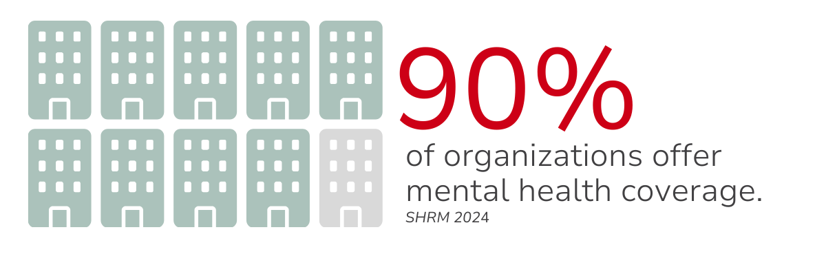 Nine buildings, one gray. Text reads: