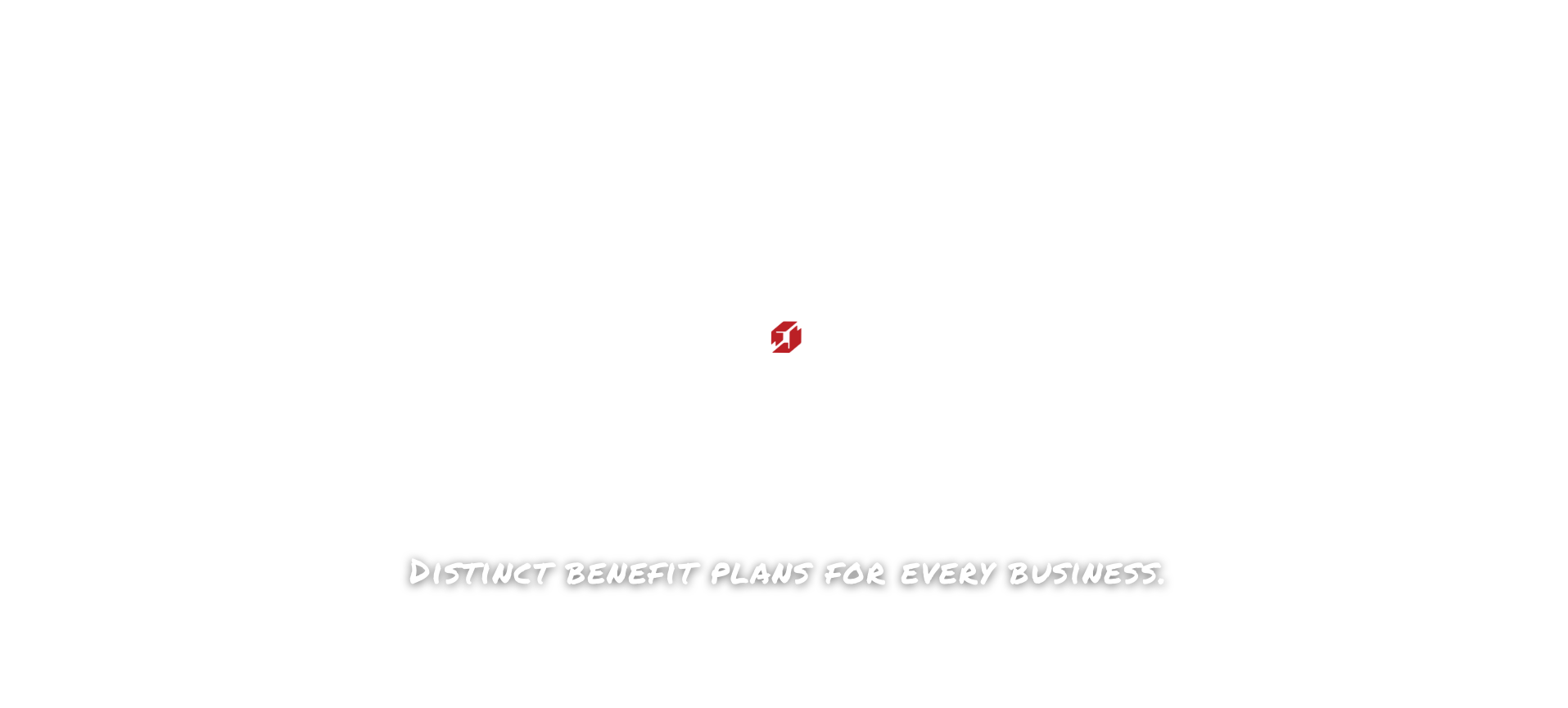 a white background with the words `` distinct benefit plans for every business ''