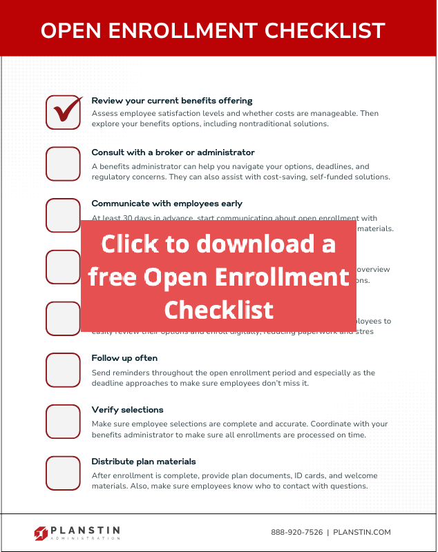 Downloadable open enrollment checklist