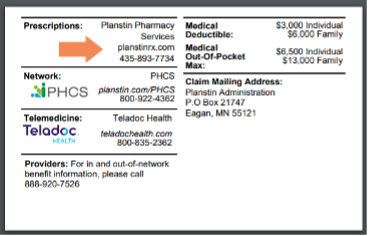 A picture of a prescription for a plansin pharmacy