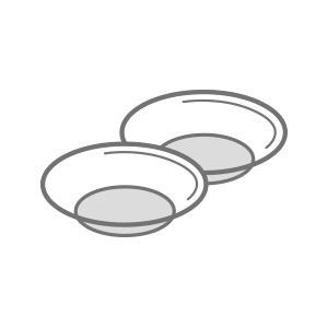 a drawing of two contacts on a white background.
