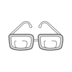 a pair of glasses on a white background .