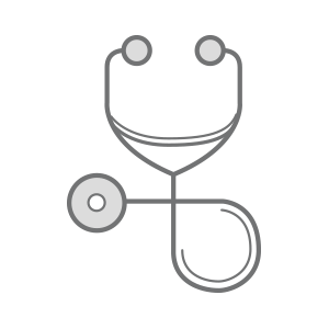 a stethoscope icon on a white background .