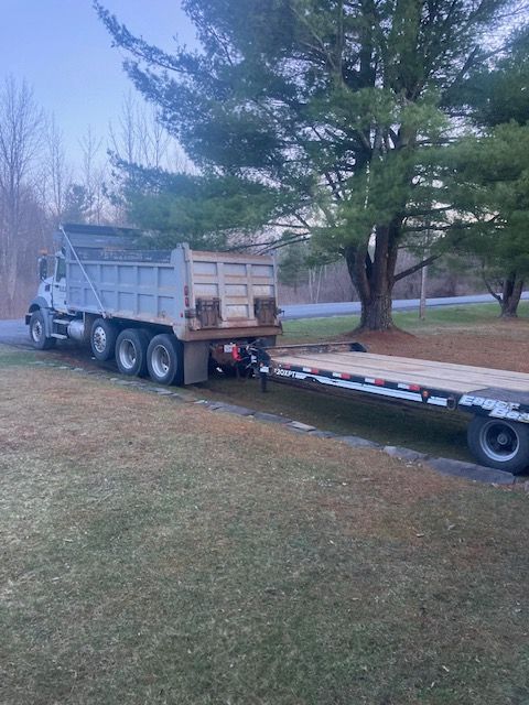 Dump Truck Hauling Trailer — Hawthorne, NY — Better Home Sewage Services, Inc.