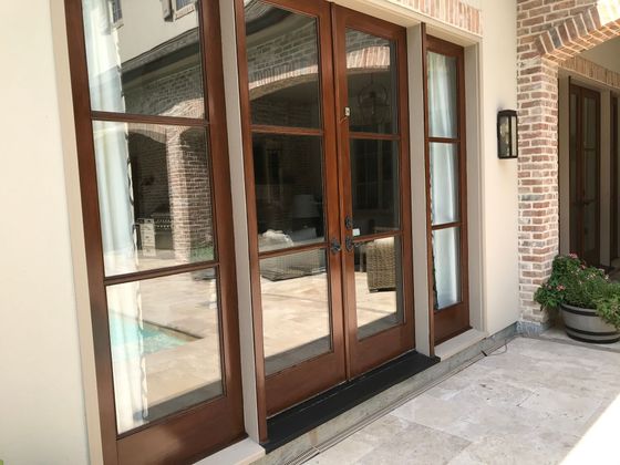 Garage door repair garage door refinishing wood door stain garage staining Houston, TX