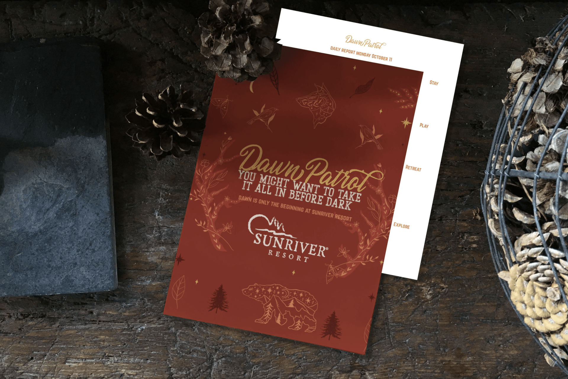 resort marketing promo design