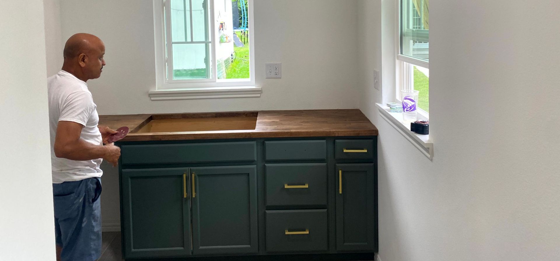 kitchen counter by remodeling contractors.