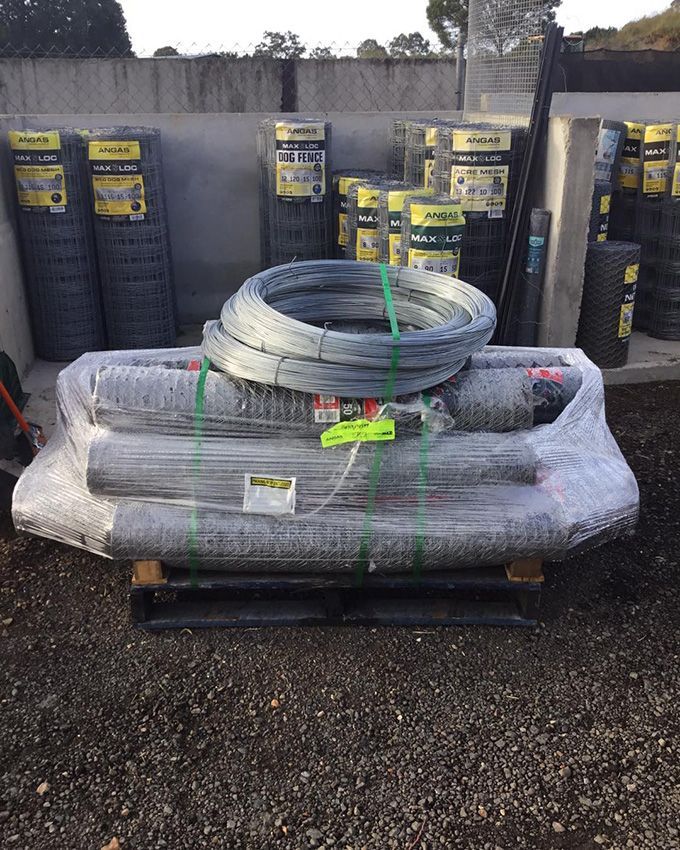 A Pile of Wire on Top of a Pallet — Howard Landscape and Produce Supplies in Maryborough, QLD