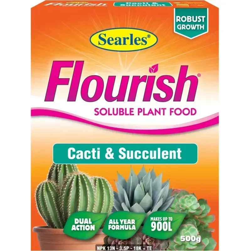 Searles Flourish Soluble Plant Food ~ Cacti & Succulent 500g