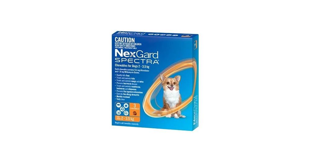 NexGard Spectra Chewables for Dogs 2-3.5kg & -3 months
