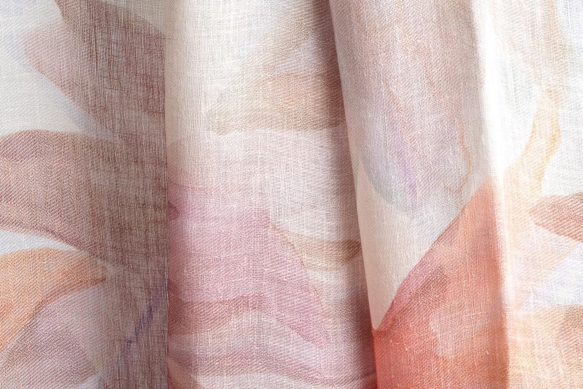 Un primo piano di un pezzo di stoffa con un motivo.