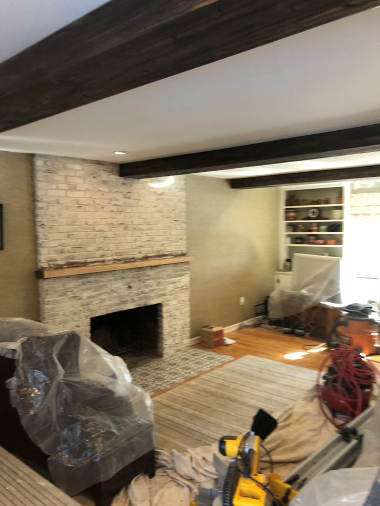 House With Beautiful Fireplace — Coopersburg, PA — Fine Finishes