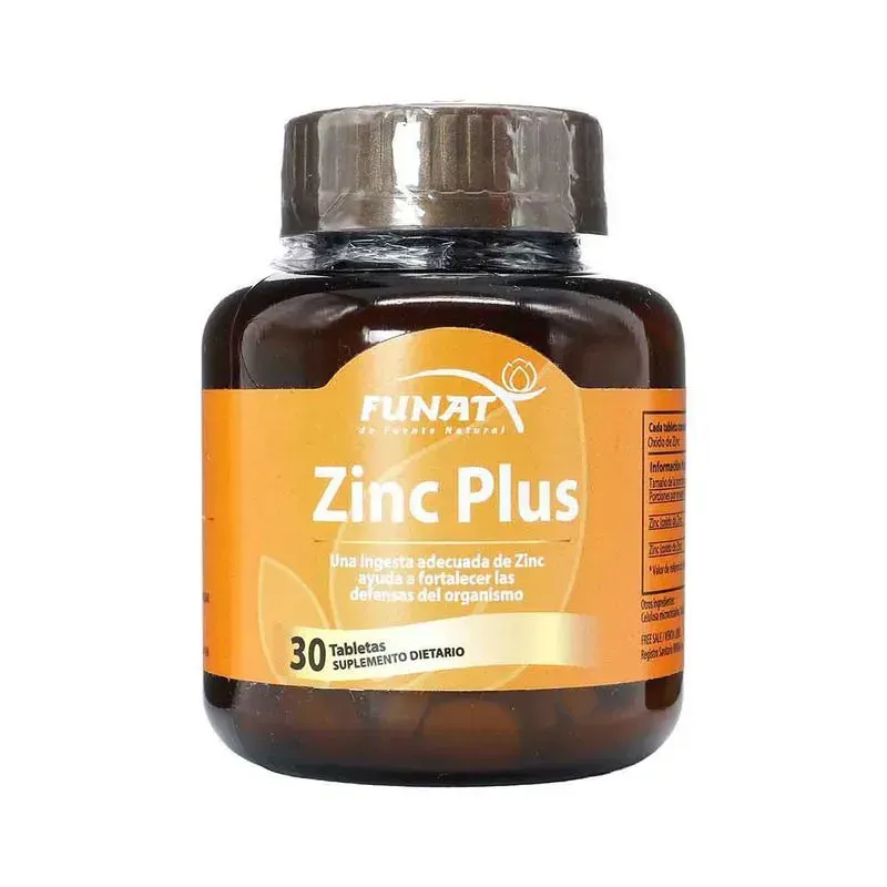 ZINC PLUS 30 TABLETAS FUNAT