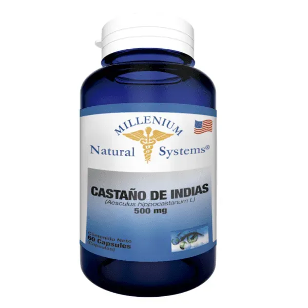 CASTAÑO DE INDIAS 500MG 60 CAPSULES  MILLENIUM