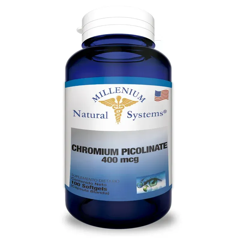 CHROMIUM PICOLINATE 400 MCG 100 SOFTGELS MILLENIUM